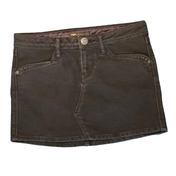 LEVI'S Lady Style Black Denim Skirt Rhinestones Size W27 - Picture 5 of 16